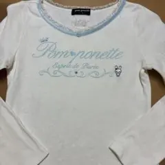 平成レトロ　ポンポネット長袖ＴシャツＳ　難あり　ナルミヤ