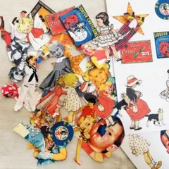 コラージュシート　レトロ　ジャンクジャーナル　手帳　素材