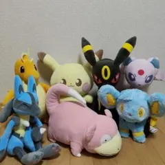 ポケットモンスター めちゃもふぐっとぬいぐるみ まとめ売り ヤドン ブラッキー ポケットモンスター めちゃもふぐっとぬいぐるみ まとめ売り ヤドン