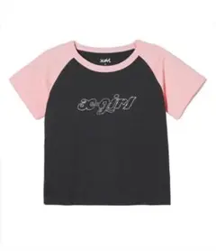 X-girl CHUBBY LOGO RAGLAN BABY TEE