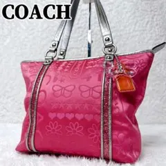 COACH Poppy Glitter Pink Tote Bag Y2K