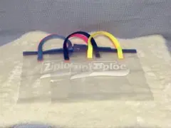 ハンドメイド　ジップロックトートバッグ×３