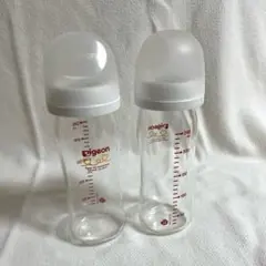 Pigeon ガラス哺乳瓶2本セット　240ml