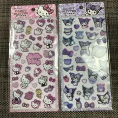 サンリオ　ハローキティ＆くろみ グリッターステッカーセット