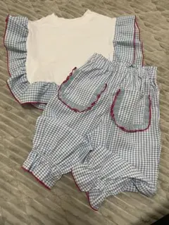 【今週末まで売り切り価格】juo アイリ　コラボ　ギンガムセットアップ