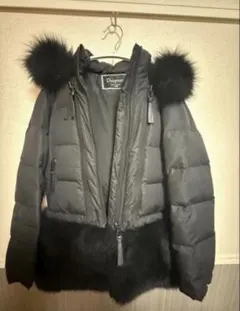 Diagram ブラックファー付きダウンジャケット 着脱可能