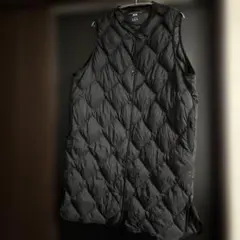 UNIQLO ウルトラライトダウン　ロングベスト　ブラック L