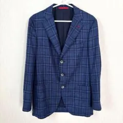 極美品✨ISAIA　イザイア　現行　テーラードジャケット　チェック柄　イタリア製 Isaia イザイア テーラードジャケット Cortina 46 極美品 - メルカリ
