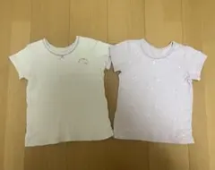 110cm 半袖肌着　2枚セット　あったか素材　厚手　トップバリュ　女の子　秋冬