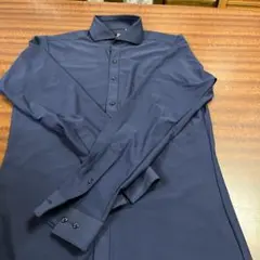 スリムフィット ネイビーシャツ M