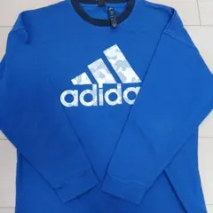 adidas アディダス 長袖カットソー ブルー 160