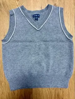 babyGap グレー Vネック ベスト 80