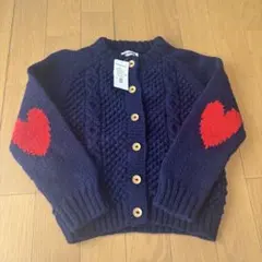 MILKFED ハートネイビーカーディガン