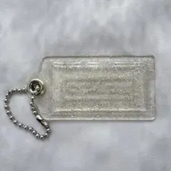 y2k 00s COACH POPPY Glitter CLEAR charm