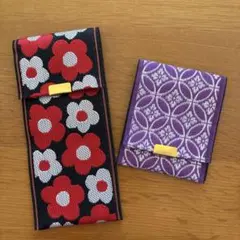 手作り眼鏡やペンケースとカードや小銭入れ