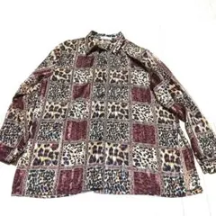 美品！派手！St. riverレオパード柄シャツ