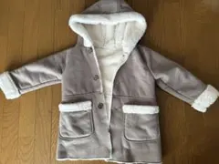 グローバルワーク　ムートンコート　ベージュ