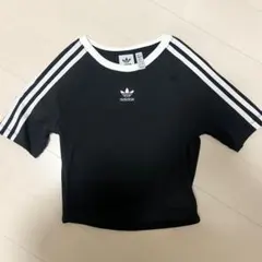 adidas クロップドtシャツ