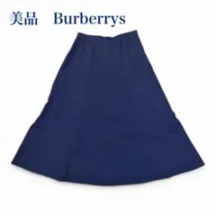 【美品】Burberrys ネイビー　フレアスカート 9AR M 即購入OKのサムネイル
