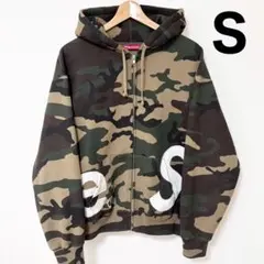 【希少】Supreme Big Logo Zip Up Hooded カモ S