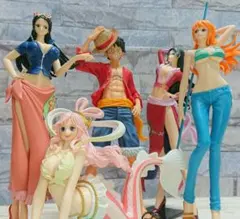 ワンピース フィギュア　一番くじ ルフィ　ハンコック　ナミ　ロビン　しらほし