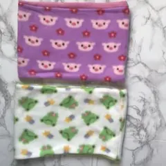 お値下げ❣️ネックウォーマー ぶた 猫 あたたかい 2枚セット