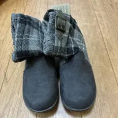 キッズブーツ 21.0サイズ 黒とグレー