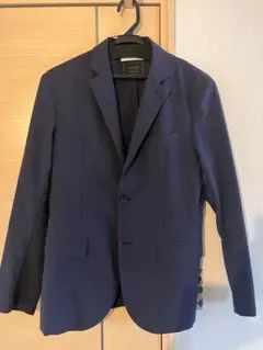 ネイビー ストライプ テーラードジャケット