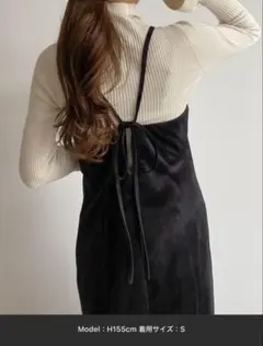 callautia ベロア調Iラインキャミワンピース