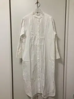 le.coeur blanc ホワイト シャツワンピース