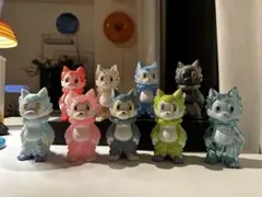 more-cats もあねこ ハイロ ソフビ 京ソフ クリア 青い星 - メルカリ