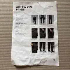 【ACRONYM】ACR-FW-2122 P41-DS ブラックカーゴパンツのサムネイル
