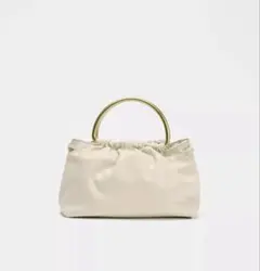 ZARA メタルハンドル ミニショルダーバッグ
