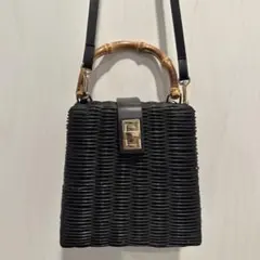 【完売品】ZARA 2wayカゴバッグ ショルダー 黒