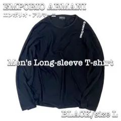 【EMPORIO ARMANI】 メンズ 長袖 カットソー BK Lサイズのサムネイル