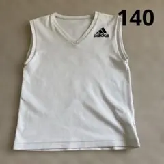 adidas ホワイト Vネック インナーシャツ 140