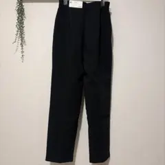 GU ハイウエストテーパードパンツ ブラック M