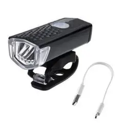自転車用USB充電式ヘッドライト＆テールライトセット