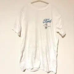 アバクロキッズ　フォード　マスタング　Ｔシャツ　レディースＳ相当　白　ロゴ　車
