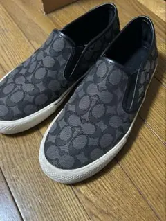 コーチ COACH メンズ 靴 スリッポン スニーカー ブラック グレー 黒のサムネイル