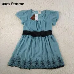 axes femme　新品タグ付き　シフォンウエストリボンチュニックワンピースのサムネイル