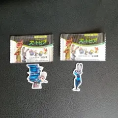 ズートピア　貼ってはがせるエコワッペン　２枚