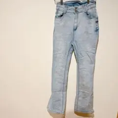 ⭐️ 【F】ライトブルー ハイウエスト デニムパンツ レディース ジーンズ