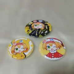ちょこらび　かにちゃん　缶バッチ ちょこらび かにちゃん 缶バッジ - メルカリ