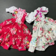 ハンドメイド♡犬服 3段フリルキャミワンピース(お揃いセット) - メルカリ