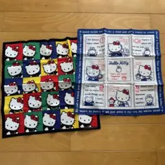 レトロ　ハローキティ ハンカチ 2枚セット