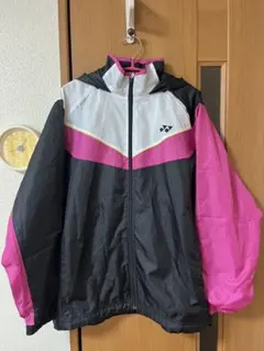 ヨネックス ウィンドブレーカ 黒/ピンク/白