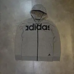 y2k 00s adidas フルジップパーカー グレー フーディー グランジ