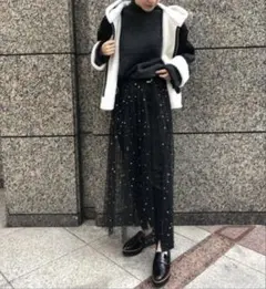 ROSE BUD チュールスカート 星柄のサムネイル