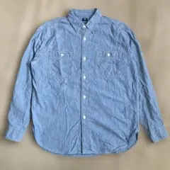 ユニクロ シャンブレーシャツ マチ付き M